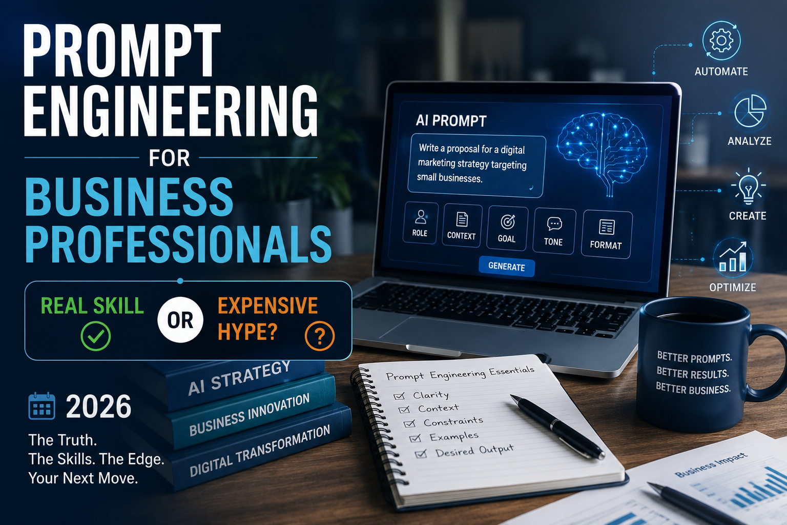 Prompt Engineering for Business Professionals - Real Skill or Expensive Hype in 2026